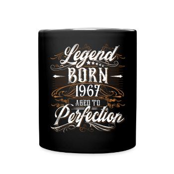 1967 Legend Year of construction Year of birth Year of birth - Full Colour Mug - black - Front
