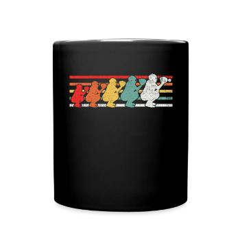 Catcher Baseball Softball - Tasse einfarbig - Schwarz - Vorne