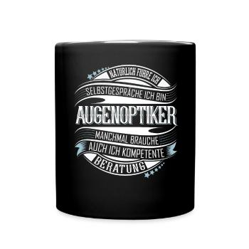 Augenoptiker - Tasse einfarbig - Schwarz - Vorne