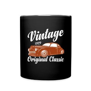Funny Car Quote For Car Lovers Vintage Classic Car - Full Colour Mug - black - Front