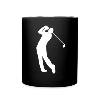 Golf Geschenk Golf Club Golfschläger Golfer Outfit - Tasse einfarbig - Schwarz - Vorne