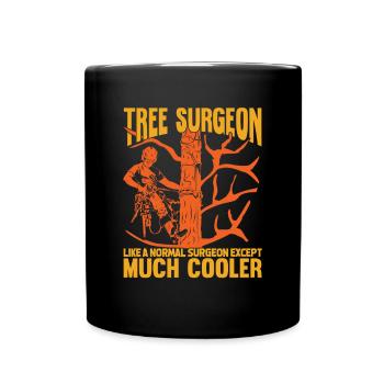 Arborist Job Profession Tree Care Gift - Full Colour Mug - black - Front
