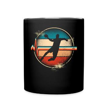 Handball - Tasse einfarbig - Schwarz - Vorne