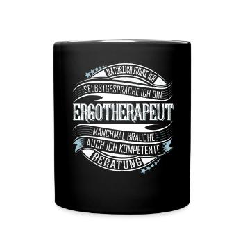 Ergotherapeut - Tasse einfarbig - Schwarz - Vorne