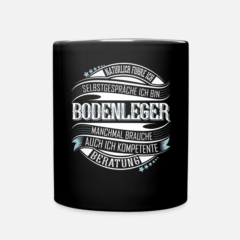 Bodenleger - Tasse einfarbig - Schwarz