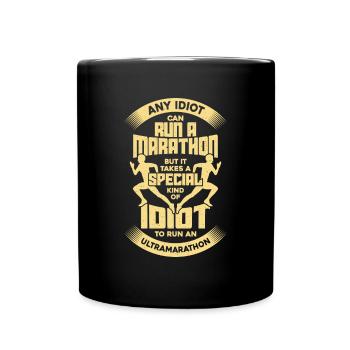 Funny Ultramarathon Runner Gift - Full Colour Mug - black - Front