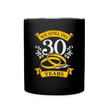 Couple Anniversary 30th Wedding Anniversary Gift - Full Colour Mug - black - Front
