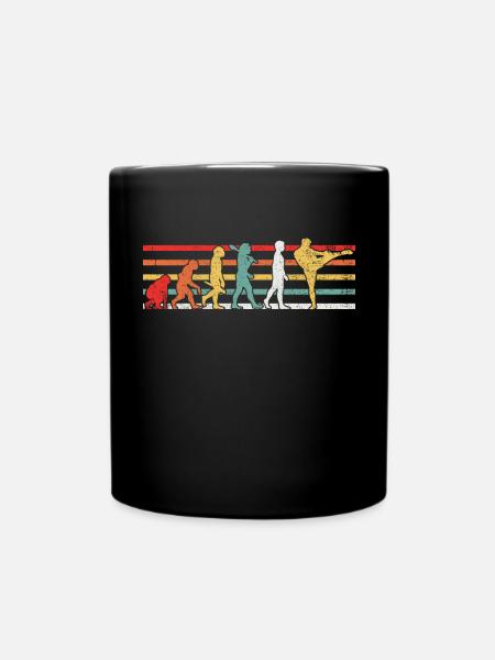 Kickboxen Kickboxer - Tasse einfarbig - Schwarz