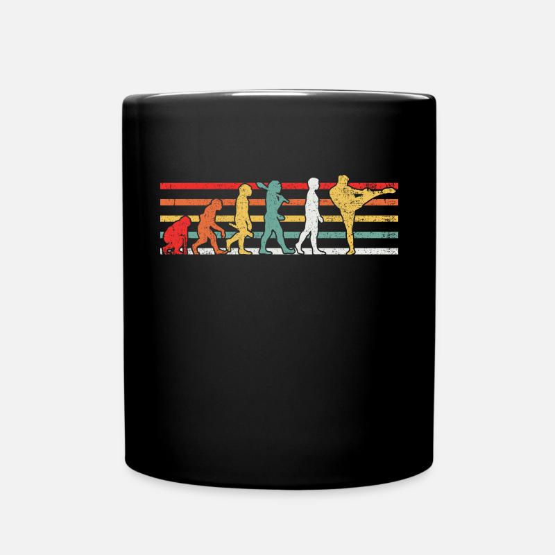 Kickboxen Kickboxer - Tasse einfarbig - Schwarz