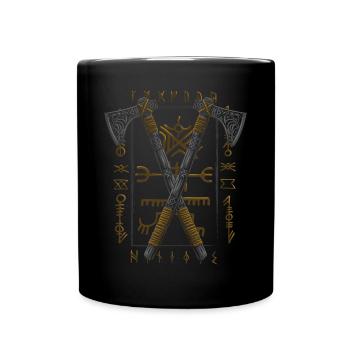 Viking Age - Bearded Axes - Skeggøx - Tasse einfarbig - Schwarz - Vorne