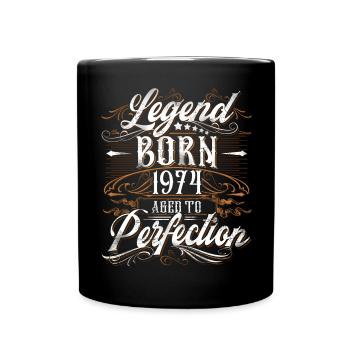 1974 Legend Year of construction Year of birth Year - Full Colour Mug - black - Front