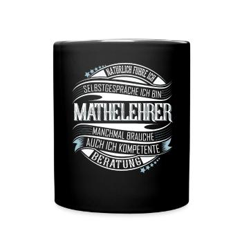Mathelehrer - Tasse einfarbig - Schwarz - Vorne