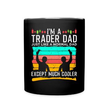Day Trader Stock Forex Trader Fan Gift - Full Colour Mug - black - Front