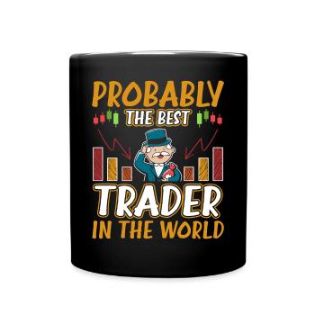 Forex trader #1 - Full Colour Mug - black - Front