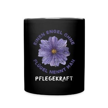 Altenpfleger Altenpfelegerin Pflegekraft - Tasse einfarbig - Schwarz - Vorne