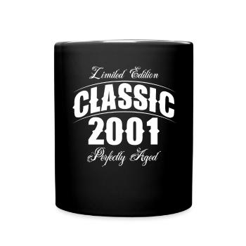 2001 Year of birth Vintage Year Birthday - Full Colour Mug - black - Front