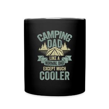Camping Papa Tente Tente Camper Père Cadeau - Mug uni - noir - Devant