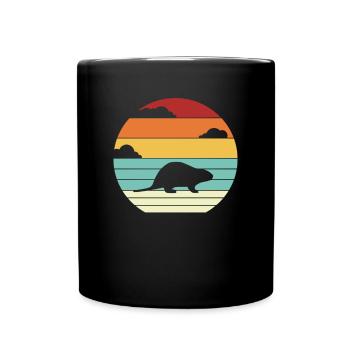 Myocastor Rodent Coypu Beaver Lover Nutria - Full Colour Mug - black - Front