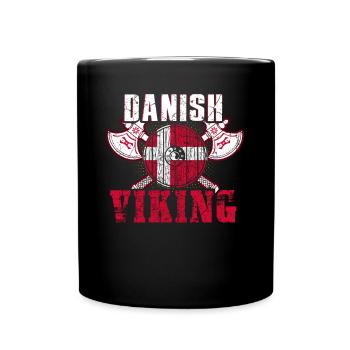 Vikings du Danemark - Mug uni - noir - Devant