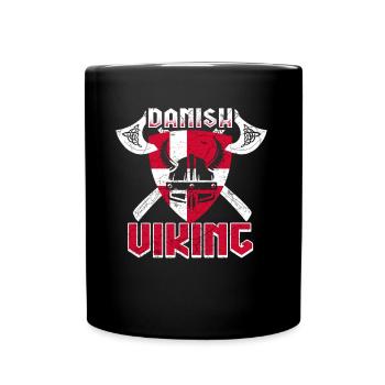 Viking danois - Mug uni - noir - Devant
