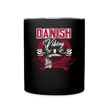Viking danois - Mug uni - noir - Devant
