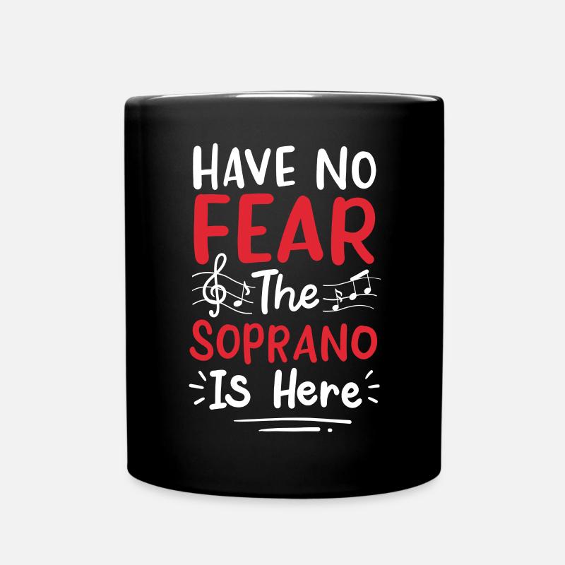 Sopran Chor Sänger - Tasse einfarbig - Schwarz