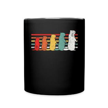 Murmeltier - Tasse einfarbig - Schwarz - Vorne