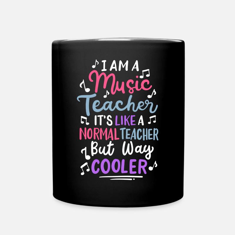Musiklehrer Musiker - Tasse einfarbig - Schwarz