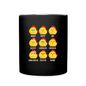 Hühnerflüsterer Huhn Hühnerhalter Hühner - Tasse einfarbig - Schwarz - Vorne