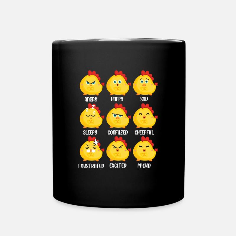 Hühnerflüsterer Huhn Hühnerhalter Hühner - Tasse einfarbig - Schwarz