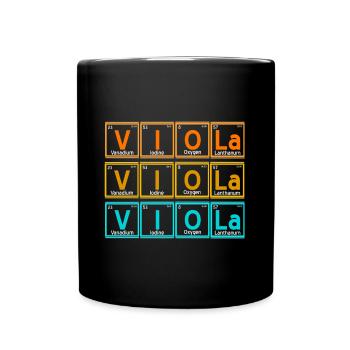 Viola - periodic table - Full Colour Mug - black - Front