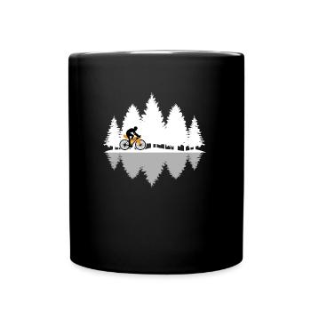 Sur la route et au-delà, Bikepacking Gravel Bike - Mug uni - noir - Devant