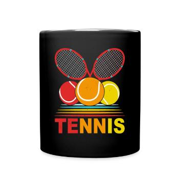 TENNIS - Mug uni - noir - Devant