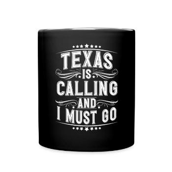 Texas - Tasse einfarbig - Schwarz - Vorne