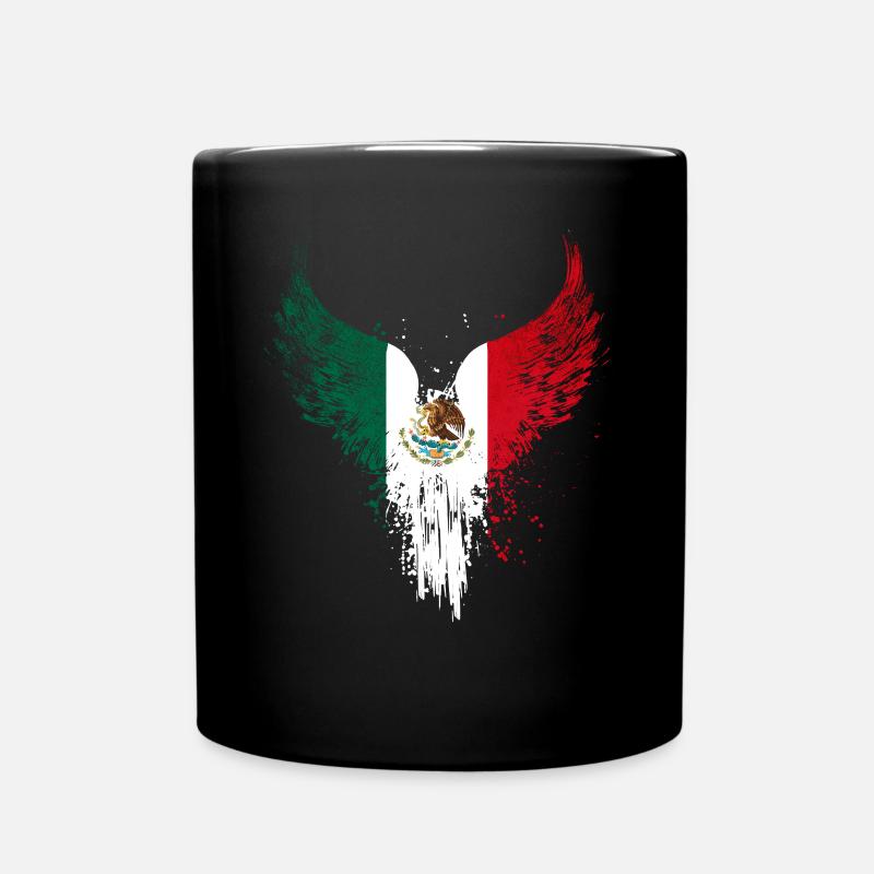 Mexiko Flagge - Tasse einfarbig - Schwarz