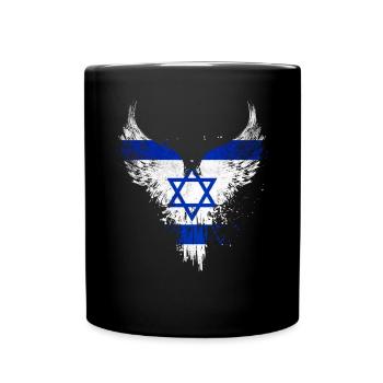 Drapeau d’Israël - Mug uni - noir - Devant