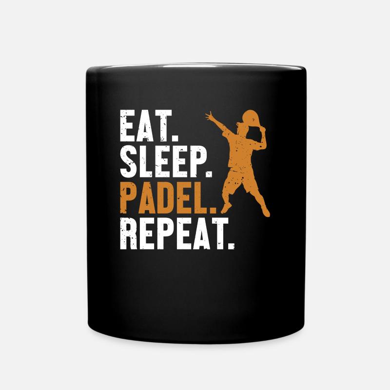 Manger Dormir Padel Répéter Padel Tennis Padel - Mug uni - noir