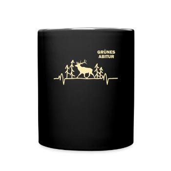 Jäger Jagdschein Reh Herzschlag Grünes Abitur - Mug uni - noir - Devant