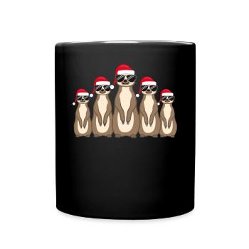 Idée cadeau de Noël du groupe Meerkat - Mug uni - noir - Devant