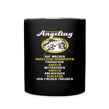 Angeler - Tasse einfarbig - Schwarz - Vorne