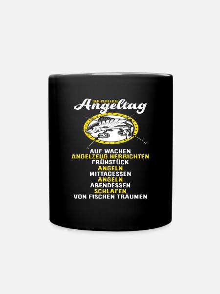 Angeler - Tasse einfarbig - Schwarz
