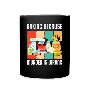 Bäcker - Tasse einfarbig - Schwarz - Vorne