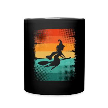 Hexe - Tasse einfarbig - Schwarz - Vorne
