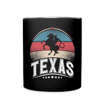 Texas - Mug uni - noir - Devant