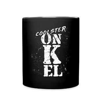 Onkel - Tasse einfarbig - Schwarz - Vorne
