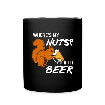 Squirrel - Full Colour Mug - black - Front