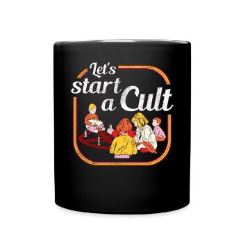 Lets start a Cult - Summon Demons Pentagramm Kind - Tasse einfarbig - Schwarz - Vorne