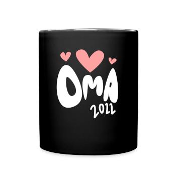 Oma 2022 - Werdende Oma 2022 - Tasse einfarbig - Schwarz - Vorne