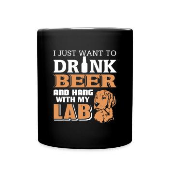 Je veux juste boire de la bière et prendre mon - Mug uni - noir - Devant