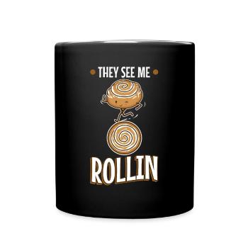 They see me rollin - Tasse einfarbig - Schwarz - Vorne